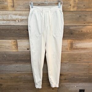 lululemon athletica Men's Cream Drawstring Joggers